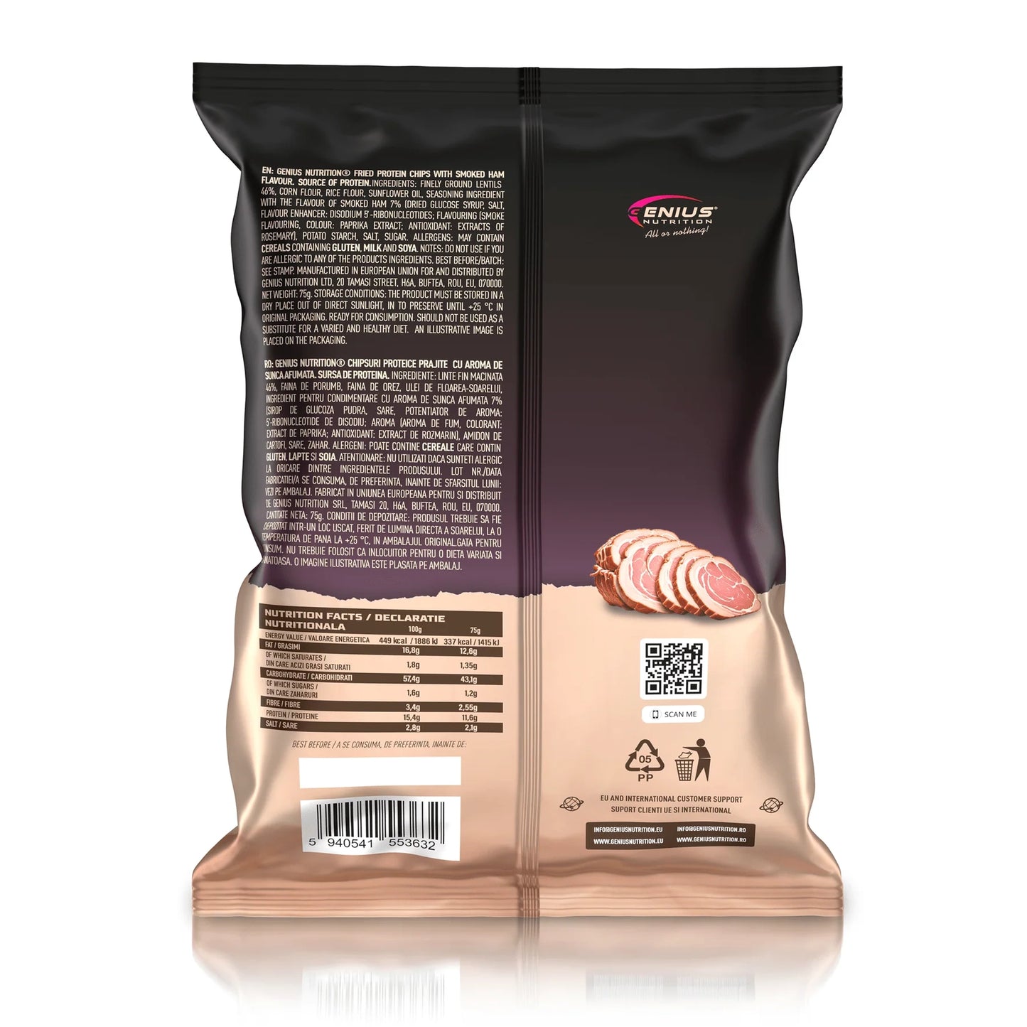Protein Chips 75g, Genius Nutrition