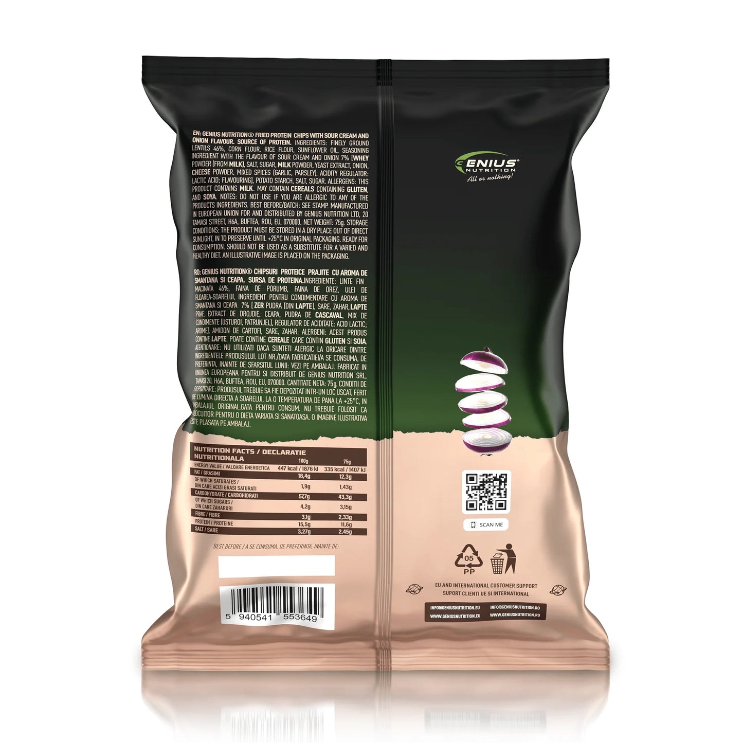 Protein Chips 75g, Genius Nutrition