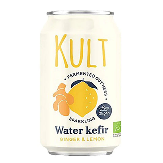 KULT, BIO Water Kefir Ginger & Lemon, 330ml
