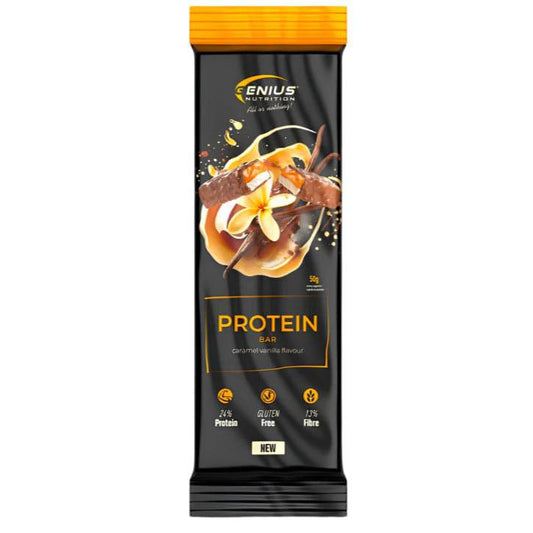 MULTILAYER PROTEIN BAR 50g, Genius Nutrition CARAMEL VANILLA