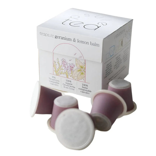 Teapsule, Geranium & Lemon Balm, 10 Capsules