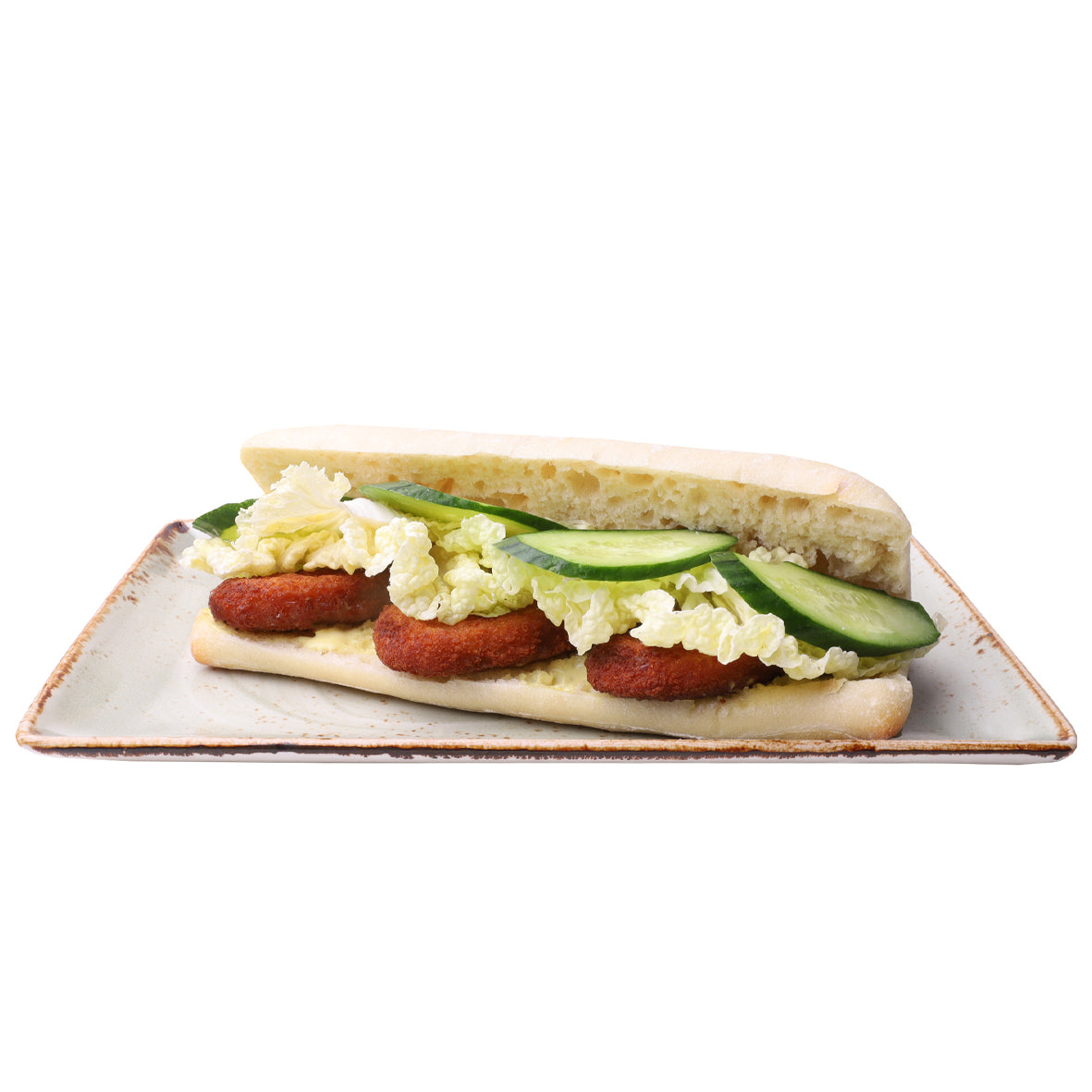 VEGAN CRISPY CHICKEN CIABATTA🌱